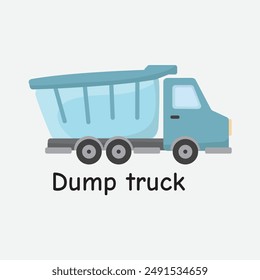 Dump Truck Vector Illustration for Construction