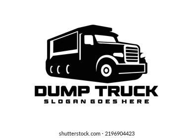 Dump Truck Vector Illustration Isolated on white background. Tipper Truck