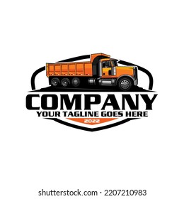 Dump Trucking Company Logo Design Stock Vector (Royalty Free ...