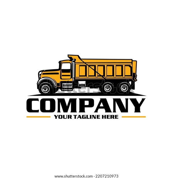 Dump Trucking Company Logo Design Stock Vector (Royalty Free ...