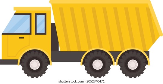 Dumper Concept, Earth mover Vector Icon Design, Agricultural machinery Symbol, Industrial agriculture Vehicles Sign, Farming equipment Stock illustration