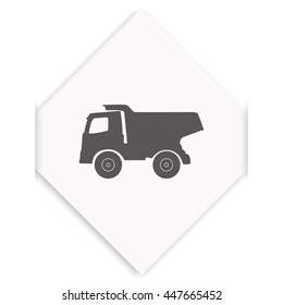 Dumper flat icon.