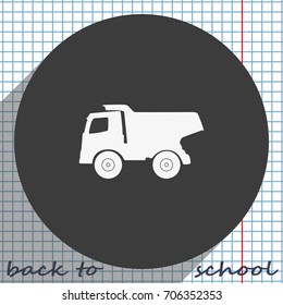 Dumper flat icon.