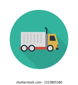 dumper glyph flat vector icon