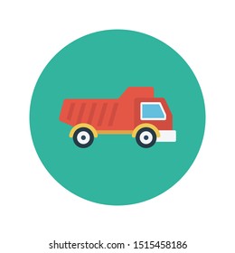 dumper glyph flat vector icon