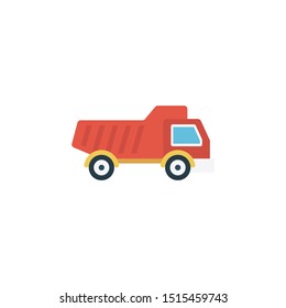 dumper glyph flat vector icon