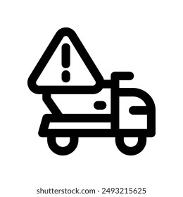 dumper icon. vector line icon for your website, mobile, presentation, and logo design.