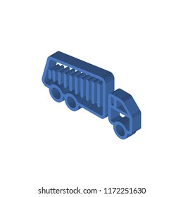 Dumper isometric left top view 3D icon