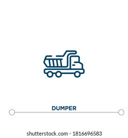 icono del vector de contorno de paro. ilustración de elemento simple. icono de contorno de paro a partir del concepto de construcción editable. se puede usar para web y móvil
