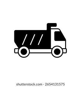 Dumper Truck Construction Haulage Vehicle Fill Icon