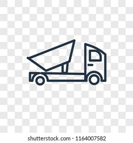 Dumper vector icon isolated on transparent background, Dumper logo concept