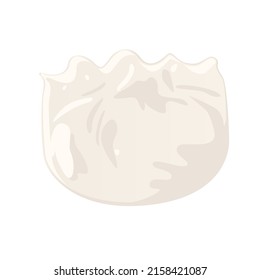 Dumpling dim sum isolated on white background. Vector illustration of tradition Chinese dumpling.