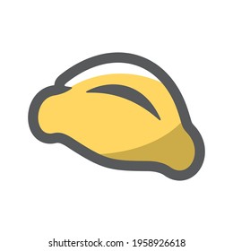 Dumpling fresh food Vector icon Cartoon illustration