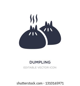 dumpling icon on white background. Simple element illustration from Food concept. dumpling icon symbol design.