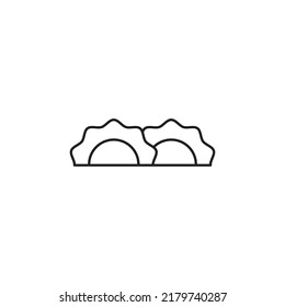 diseño de estilo de contorno de icono de acoplamiento. ilustración vectorial de icono de acoplamiento. aislado de fondo blanco.