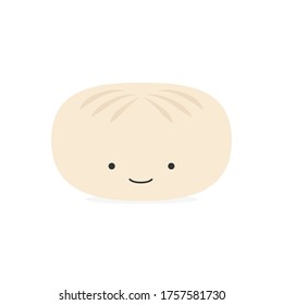 Dumpling Icon, Pierogi, Gyoza, Mandoo Asian Cuisine Vector Illustration Background