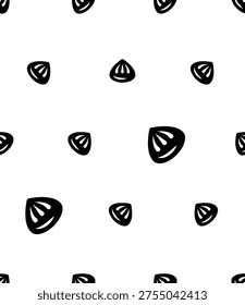 Dumpling Icon Seamless Pattern, Food Icon, Steamed Starchy Ball Of Dough Vector Art Illustration