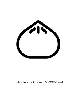 Dumpling icon,vector illustration. Flat design style. vector dumpling icon illustration isolated on White background, dumpling icon Eps10. dumpling icons graphic design vector symbols.