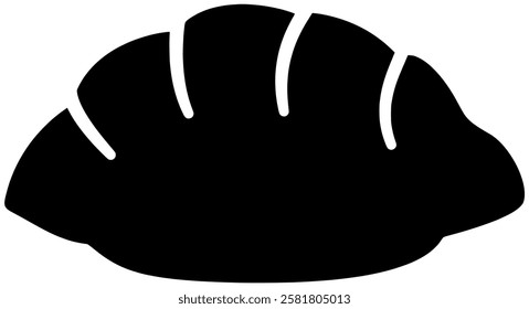 dumpling illustration dimsum silhouette asian logo gyoza icon chinese outline food meal meat dim steam dish cuisine china steamed shape with vector graphic background