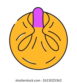 dumpling meal line icon vector. dumpling meal sign. isolated symbol illustration