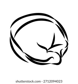 dumpling, Russian food, vector sketch