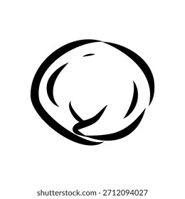dumpling, Russian food, vector sketch