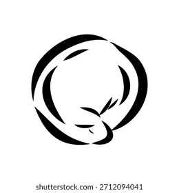 dumpling, Russian food, vector sketch