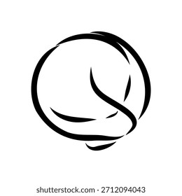 dumpling, Russian food, vector sketch