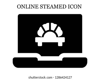 Dumpling search icon. Editable Dumpling search icon for web or mobile.