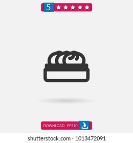 dumpling vector icon