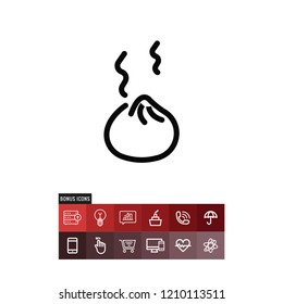 Dumpling vector icon