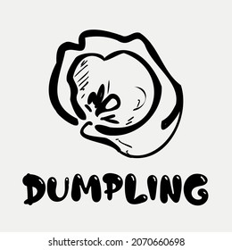 
Dumplings. Hand drawing. Isolated on white background.
Logo. Icon. Set. 