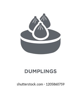 Dumplings icon. Dumplings design concept from Chinese Food collection. Simple element vector illustration on white background.