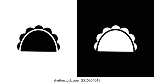 dumplings icon logo set vector