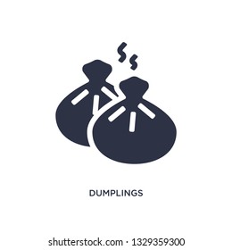 dumplings icon. Simple element illustration from culture concept. dumplings editable symbol design on white background. Can be use for web and mobile.