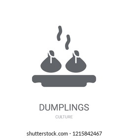 Dumplings icon. Trendy Dumplings logo concept on white background from Culture collection. Suitable for use on web apps, mobile apps and print media.
