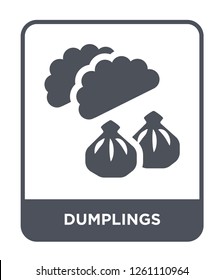 dumplings icon vector on white background, dumplings trendy filled icons from Culture collection, dumplings simple element illustration