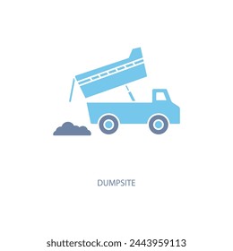 dumpsite concept line icon. Simple element illustration. dumpsite concept outline symbol design.