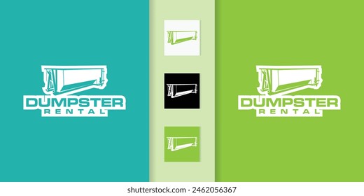 Dumpster company logo collection with elegant style design