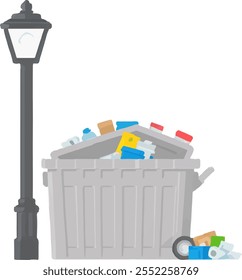 Dumpster Cycle Waste Removal Bin