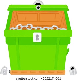 Dumpster Ecosystem Cleanup Trash Bin