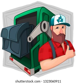dumpster guy illustration