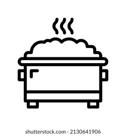 dumpster line style icon. vector illustration for graphic design, website, app. EPS 10