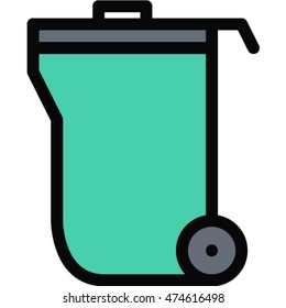 dumpster outline icon
