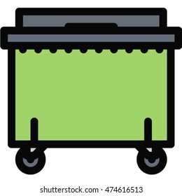 Dumpster Outline Icon