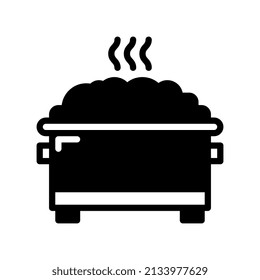 dumpster solid style icon. vector illustration for graphic design, website, app. EPS 10