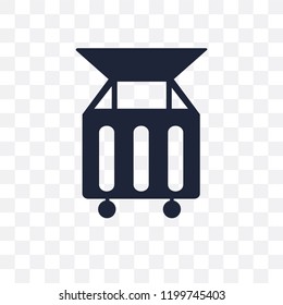 Dumpster transparent icon. Dumpster symbol design from Cleaning collection. Simple element vector illustration on transparent background.