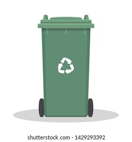 Dumpster for trash vector design illustration isolated on white background