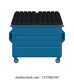 Dumpster vector illustration isolated on white background