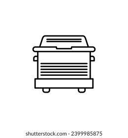 Ilustración de la línea vectorial de vaciado